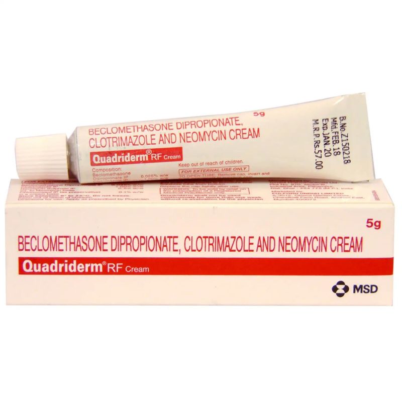 Quadriderm RF Cream, for Personal, Packaging Size : 5 gm