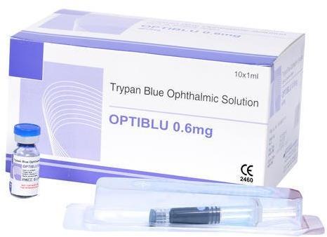 Optiblu Trypan Blue Ophthalmic Solution, Packaging Type : Plastic Bottles