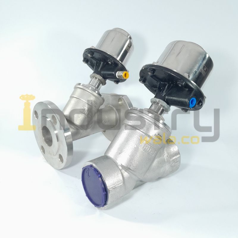 Temperature : Upto 180C IC CF8 / CF8M angle seat valve, for Gas Fitting, Oil Fitting, Water Fitting