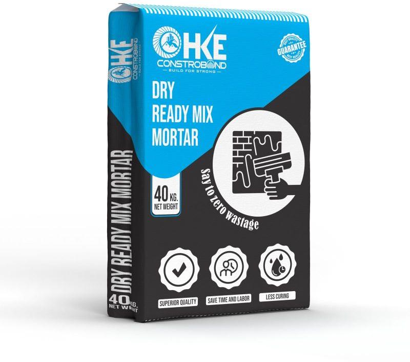 Grey HKE Constrobond Dry Ready Mix Mortar, for Block Fixing, Packaging Size : 40 kg