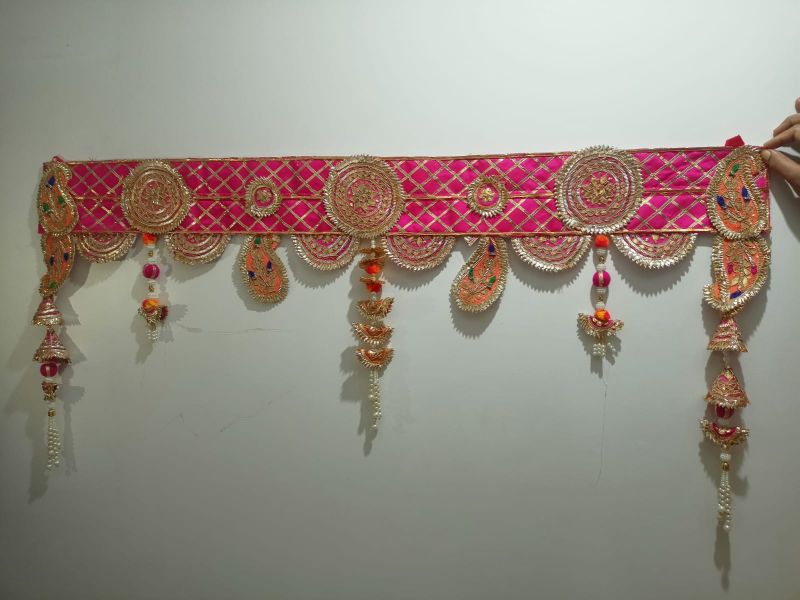 ModiG Printed Jari Handmade Door Hanging, Size : Customised