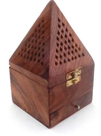 Wood Dhoopbatti Holder, Shape : Pyramid