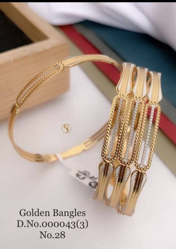 Polished Antique Golden Bangles, Feature : Quality Tested, Light Weight, Fine Finished