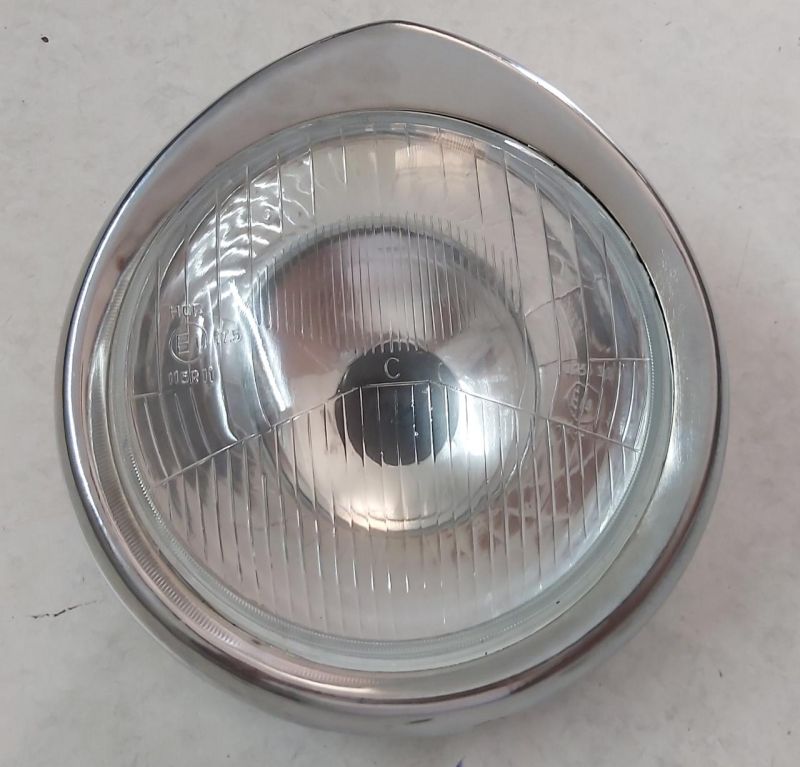 15W Round Glass Plastic Peugeot 404 Headlight, for Automobile, Power Source : Electric