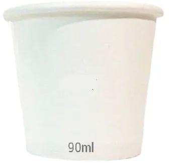 White 90ml Plain Paper Cup