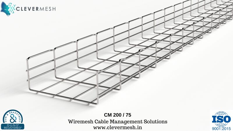 CleverMesh Stainless Steel Cable Trays, for Industrial, Size : 50mm-1000mm