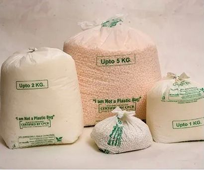 Pbat Printed Biodegradable Grocery Covers, Color : White