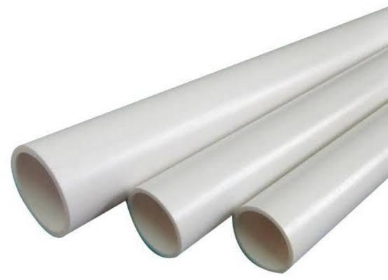 White Round PVC Conduit Pipe, for Construction