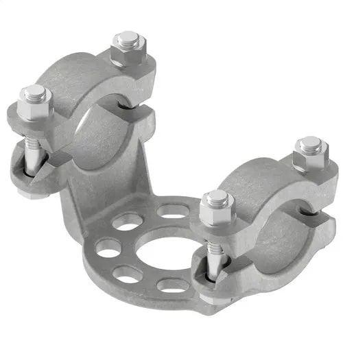 Grey Disc Mild Steel Bus Support Clamp, for Industrial Use, Certification : ISI Certified