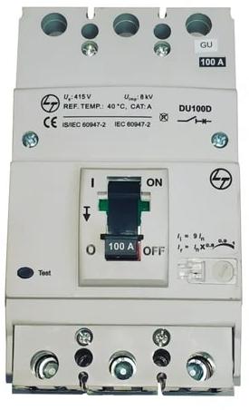 L&T 100A MCCB, Breaking Capacity : 10kA