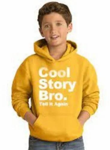 Kids Printed Cotton Hoodie