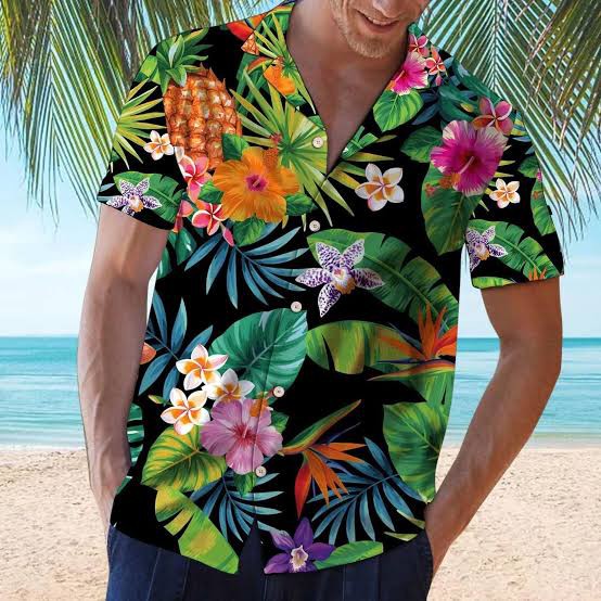 Printed Polyester Hawaiian Beach Shirts, For Textiles, Packaging Size : 20 Pieces