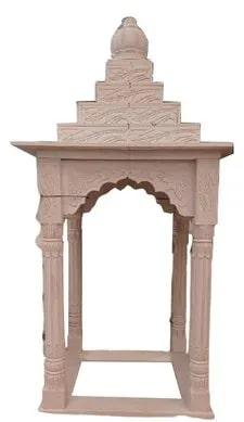 Outdoor Sandstone Temple, for Worship, Color : Brown