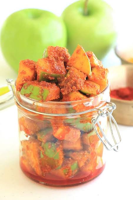 Chandra Foods Green Apple Pickle, For Home, Hotel, Certification : Fssai