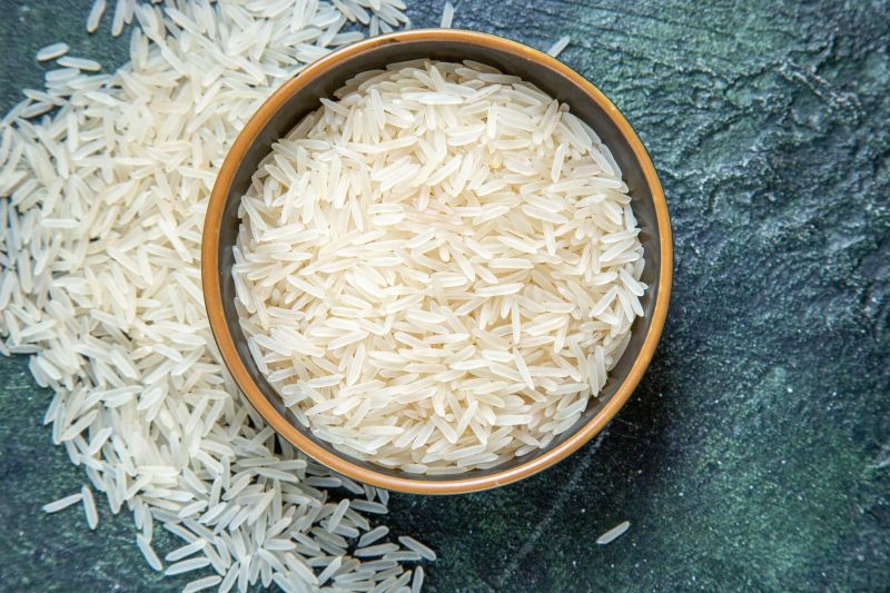 Hard Natural white rice, for Cooking, Food, Human Consumption, Style : Steamed, Parboiled, Frozen