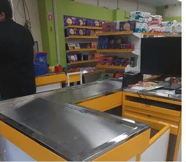 Supermarket Checkout Counter, Color : White