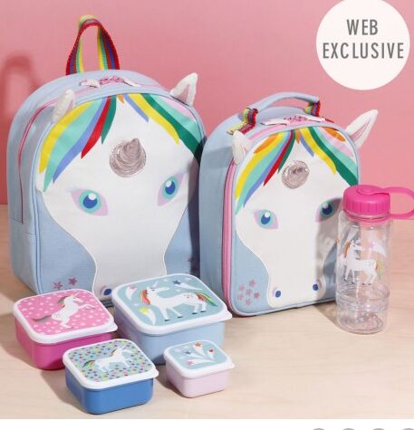 Unicorn Star school luggage set