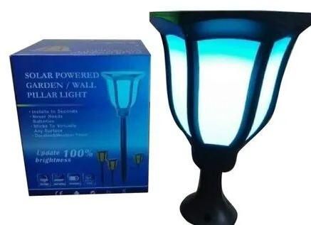 Solar Powered Garden Wall Pillar Light