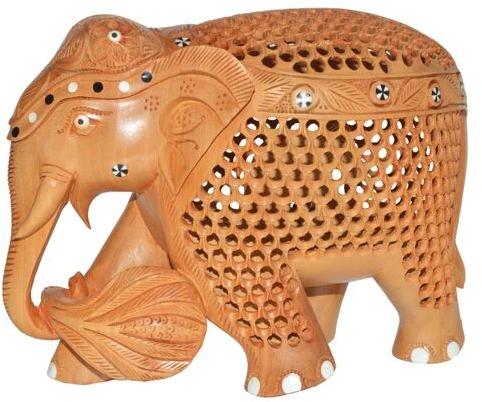 Wooden Undercut Star Elephant