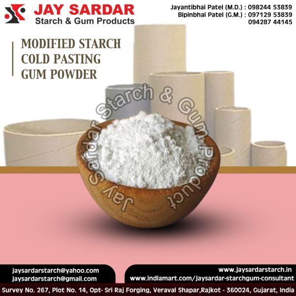 Modified Starch Cold Pasting Gum Powder, for Industrial, Feature Easy To Apply at Best Price