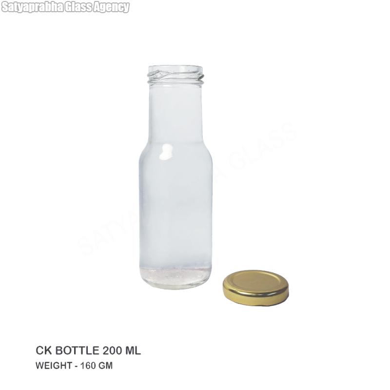 Glass 200 ml CK bottle, for Storage Juice, Feature : Eco Friendly, Fine ...