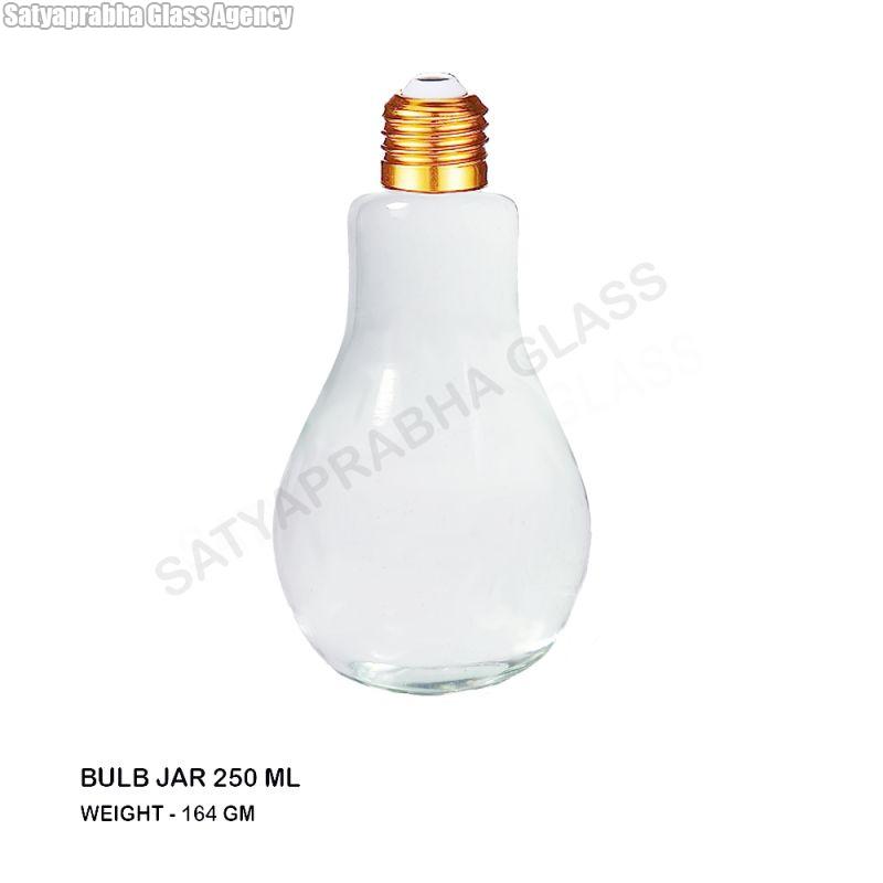 Screw Aluminium Polished Glass Bulb Jar, For Juice, Feature Fine Finishing, Shiny Look at Best