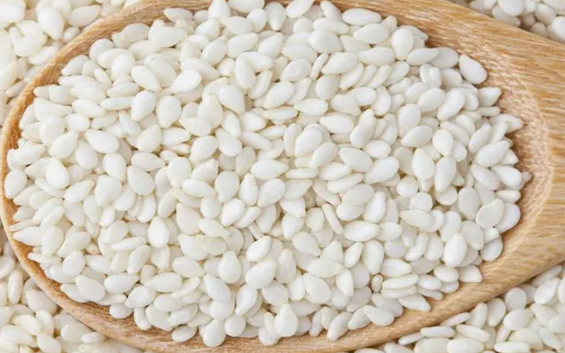 Top Taste White Organic Hulled Sesame Seeds 99.98%