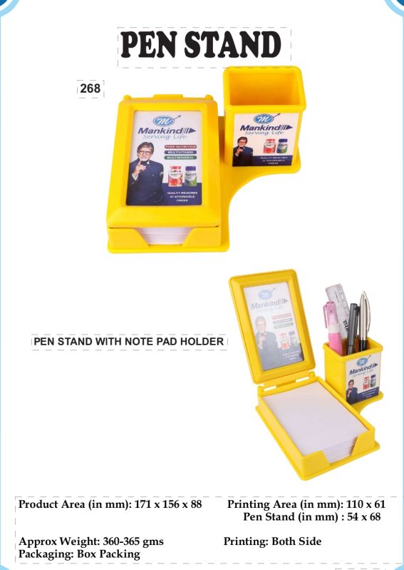 Promotional Pen Stand with Chit Pad Holder