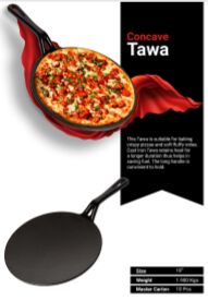 Cast Iron Concave Tawa, Certification : EEC Certified