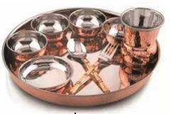 Copper Dinner Plate, Feature : Attractive Pattern, Durable, Fine Finished, Hard Structure, Rust Finishing