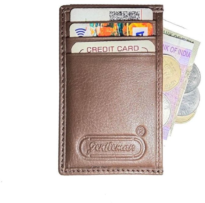 Light Brown Leather Card Holder