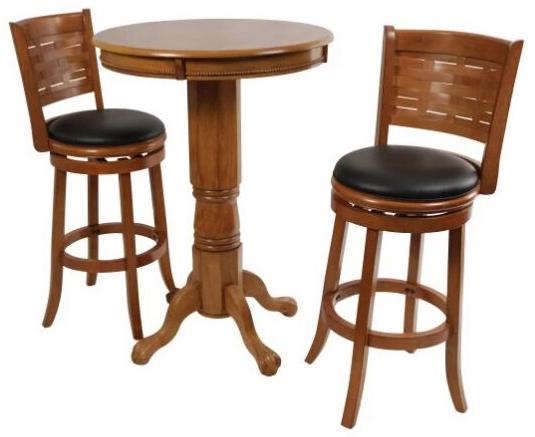 Boraam Oak Sumatra Pub Table Set