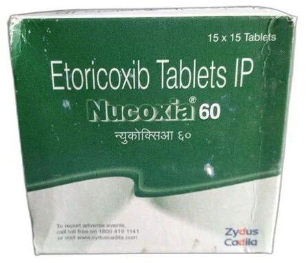 Nucoxia Etoricoxib Tablet, Packaging Type : Box