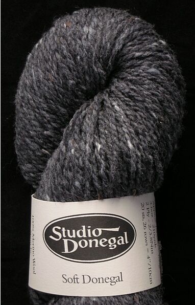 Soft Donegal Charcoal yarn