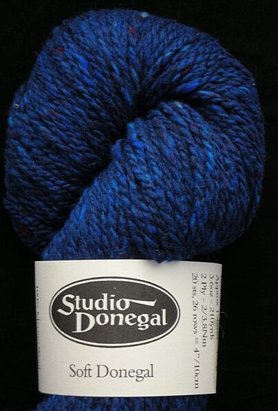 Soft Donegal Marine Blue yarn