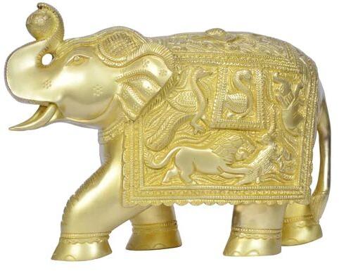 Brass Elephant Statue