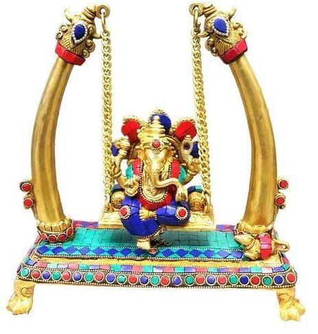 Brass Ganpati Jhula