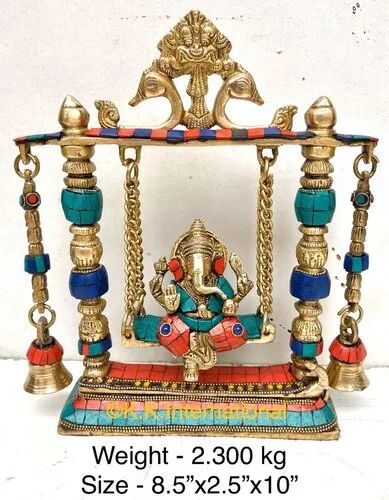 Brass statue Ganesh jhula