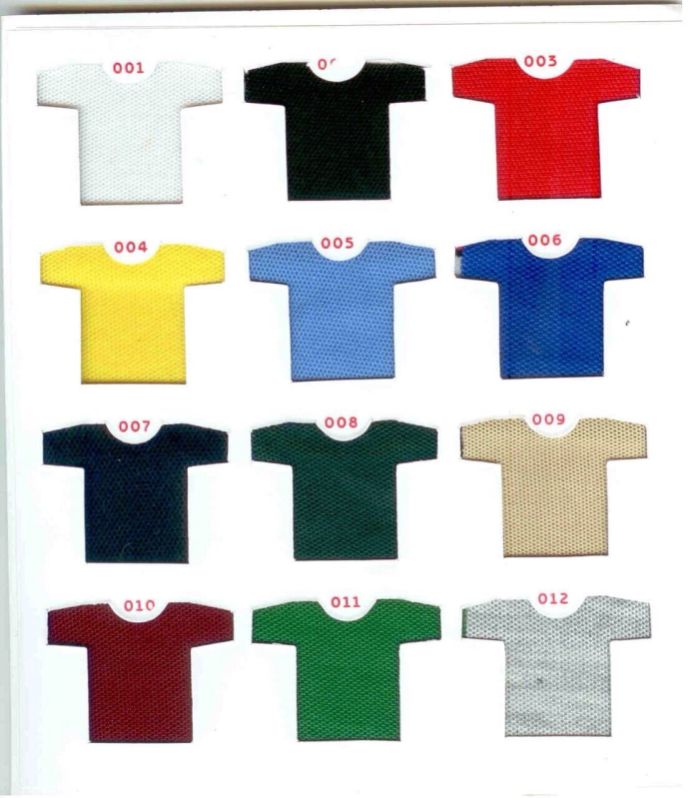 UNIV'S EXCLUSIVE Collar Neck Plain P.C MATTY COLOUR CHART, Size : XL, XXL