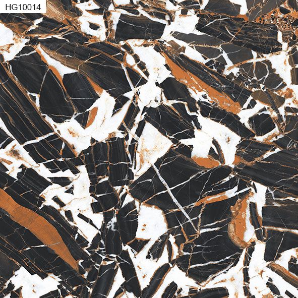 Multicolor HG10014 High Gloss Series Vitrified Tile, for Flooring, Roofing, Pattern : Plain, Printed