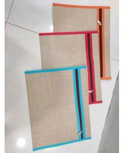 Jute File Folder, Size : 14 x 10 Inches