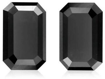 1.00 to 5.00 Ct. Natural Black Emerald Cut Diamond For Ring
