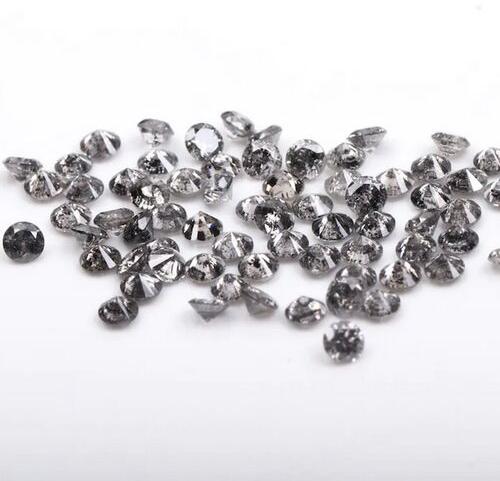 1.5 Mm Size Round Shape Salt And Pepper Loose Diamonds Direct From Manufacturer