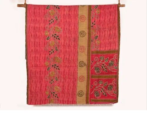 Vintage Kantha Quilt, Size : 60X90