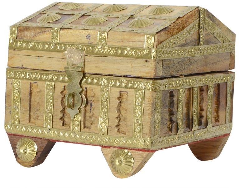 Set of 4 Rajwadi Mukhwas Box, Color : Golden