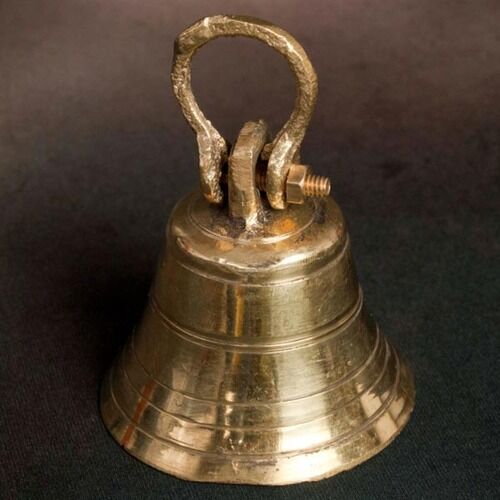 Brass Hanging Bell, Color : Golden