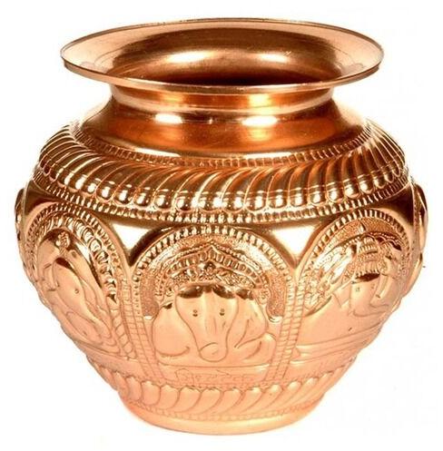 Copper Designer Pooja Lota