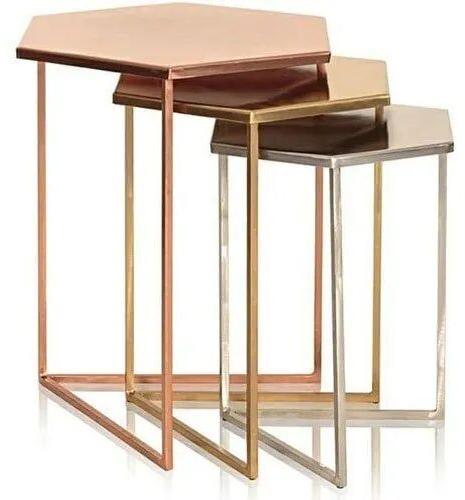 Nesting Table, Color : Rose Gold, Golden, Silver