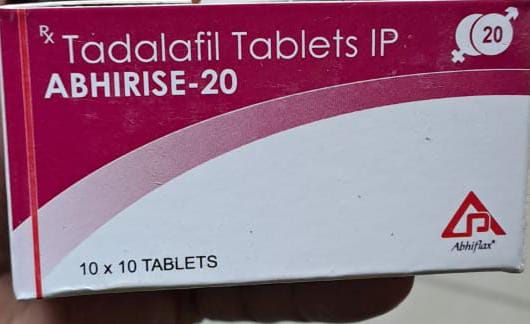 Tadalafil Tablets O, for Clinical, Packaging Size : 10X10 Pack