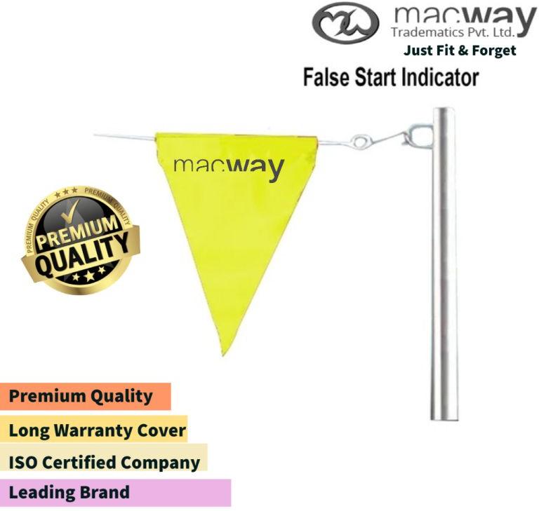 Yellow Flag With Ss Pole Wire Swimming Pool False Start Indicator, Size : 25 Meters More